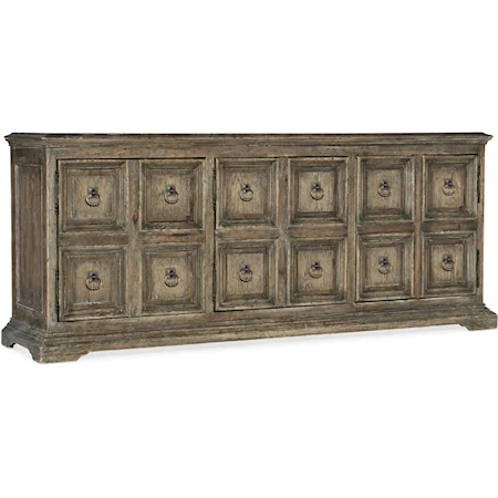 Winchester Media Console with 3-Plug Outlet